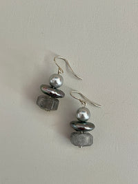 Up-cycled Pearl Dainty Drop Dangles