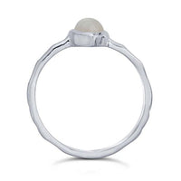 Pear Shaped Moonstone Sterling Silver Ring