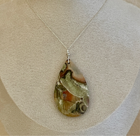 Rainforest Jasper Pendant Necklace