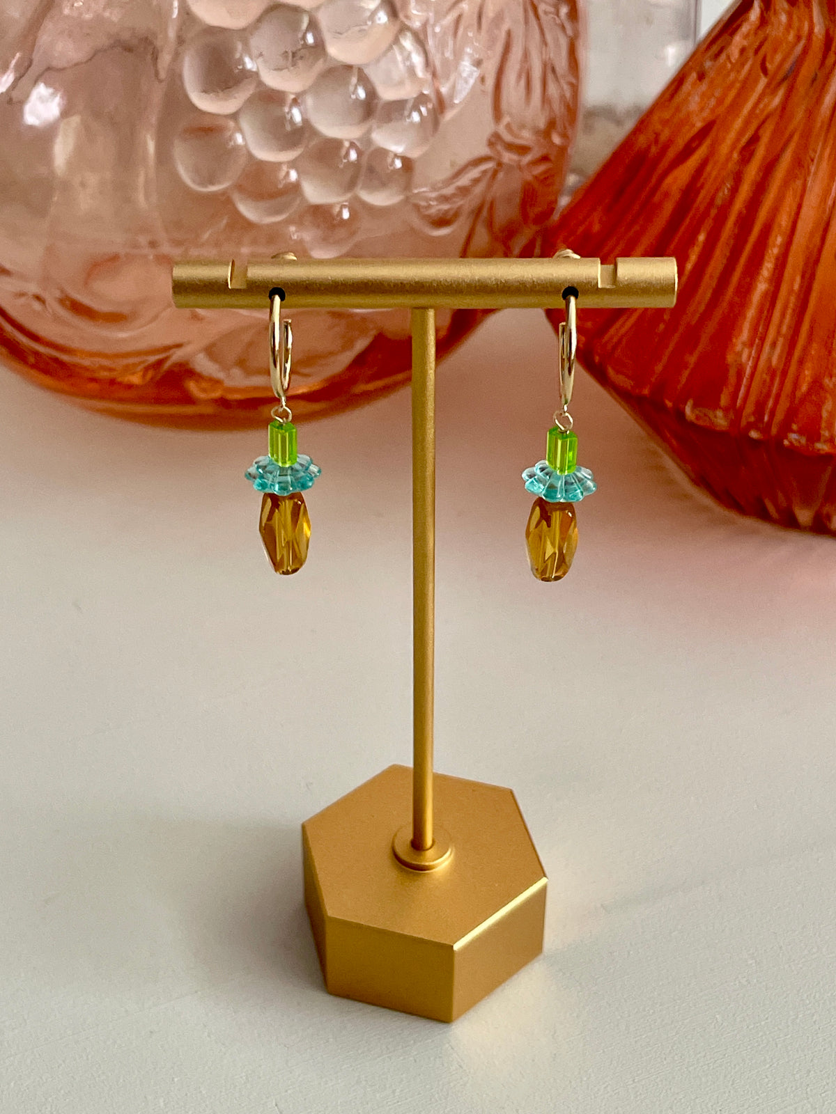 Dainty Bead Drop Dangles