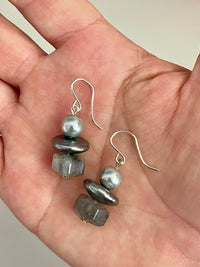 Up-cycled Pearl Dainty Drop Dangles