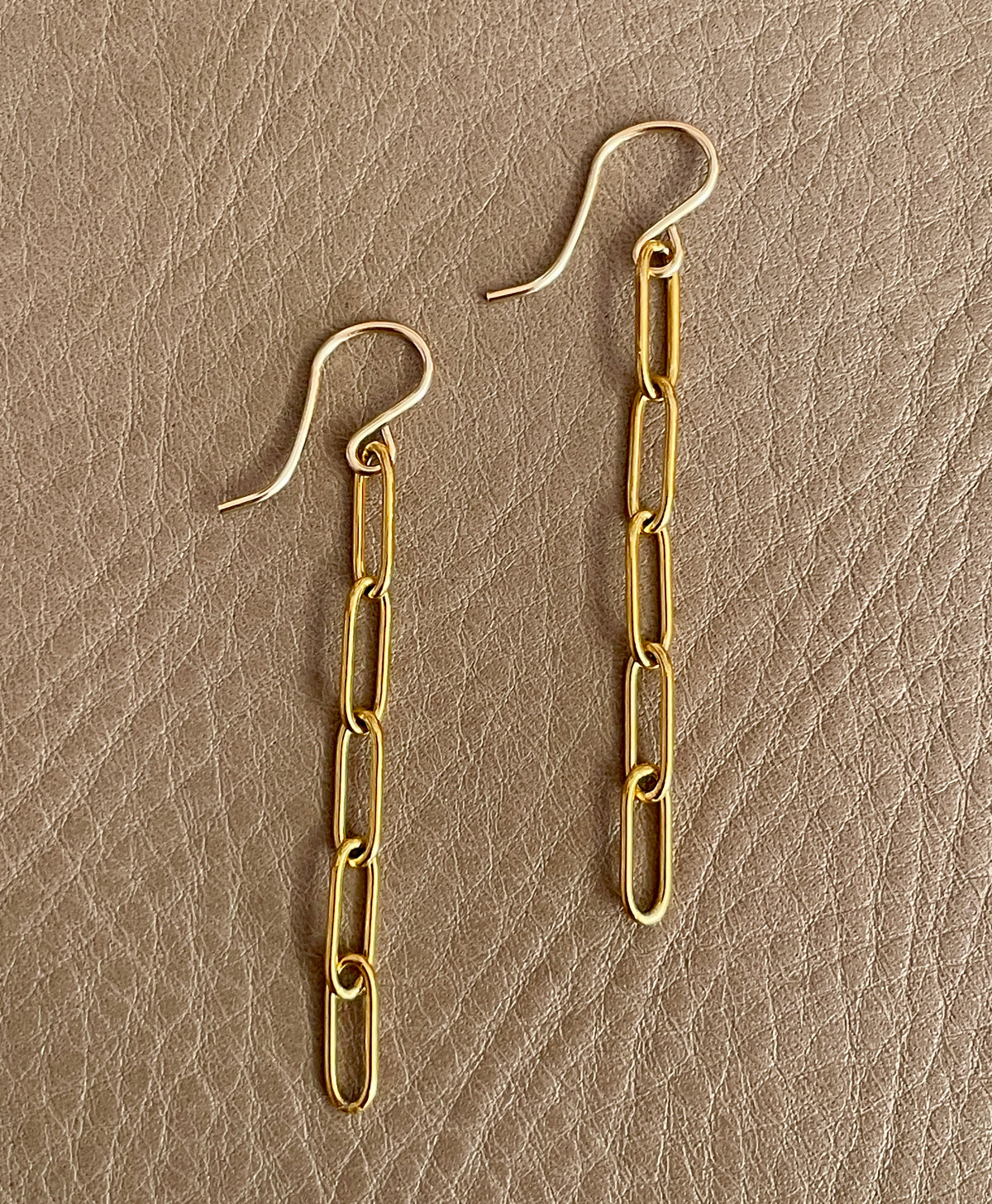 Paper Clip Dangle Earrings