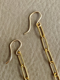 Paper Clip Dangle Earrings