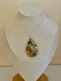 Rainforest Jasper Pendant Necklace