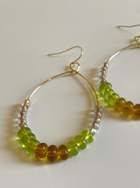 Up-Cycled Vintage Bead Drop Hoops